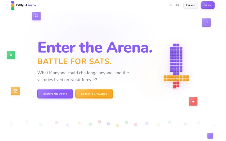 Screenshot of BitByBit Arena