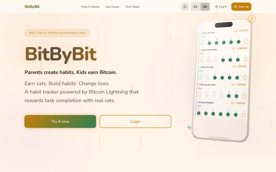 Screenshot of BitByBit Habits