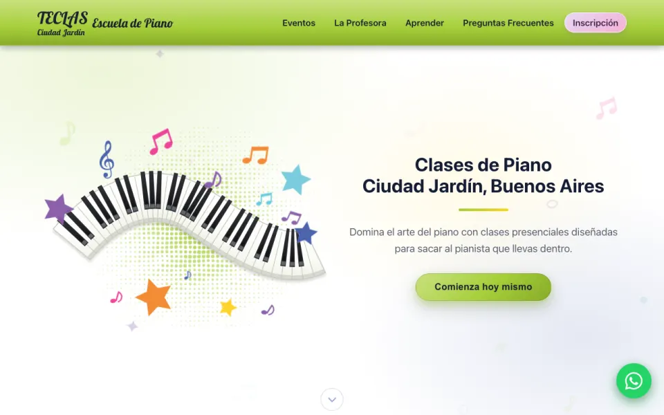 Screenshot of Teclas Ciudad Jardín